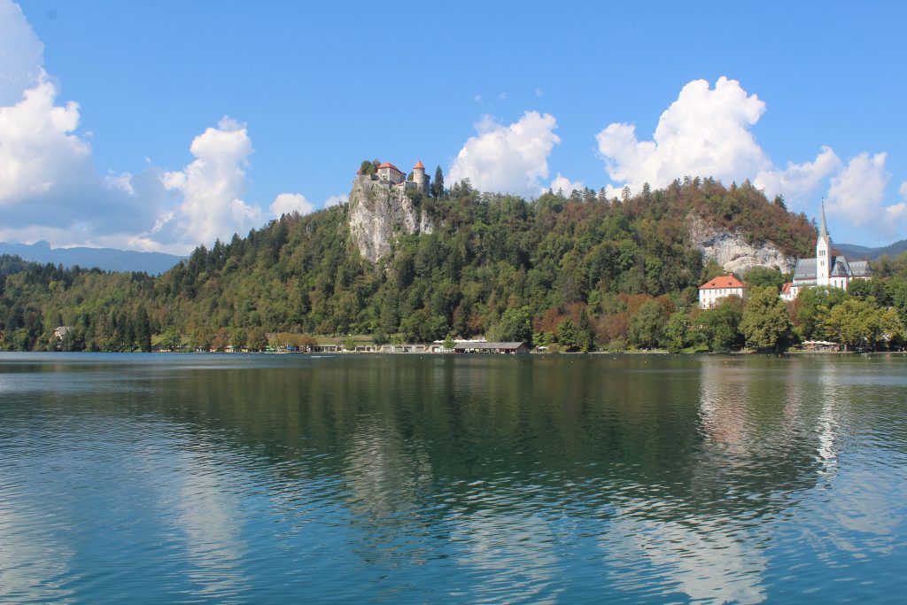 Die Burg Bled und die Kircheninsel