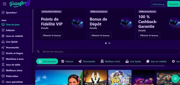 Paradise 8 Casino: Zuverlässigkeit, Boni, Auszahlungen – die Wahrheit 2025