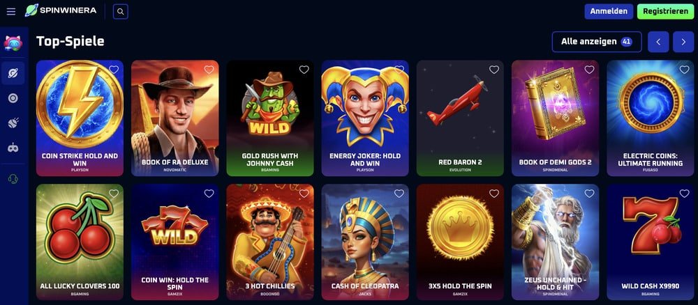 spinwinera casino game