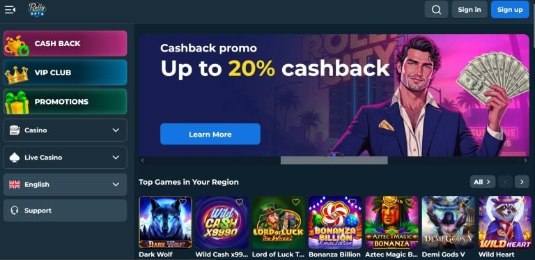 RollySpin Bonus: Willkommenspaket bis 6.250 €