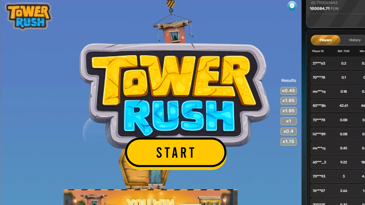 Tower Rush Echtgeldbewertung, spielen Sie jetzt mit diesem Bonus