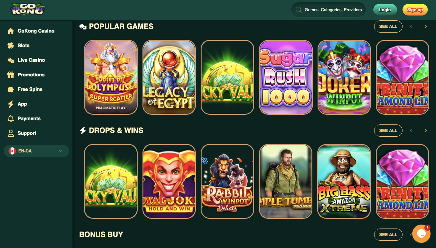 gokong casino game