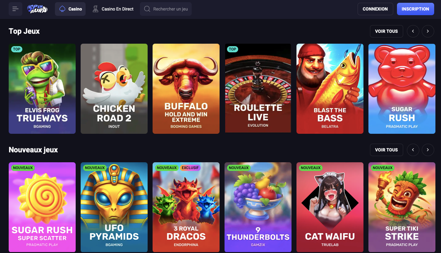 Jetzt bei Spinaura Casino 