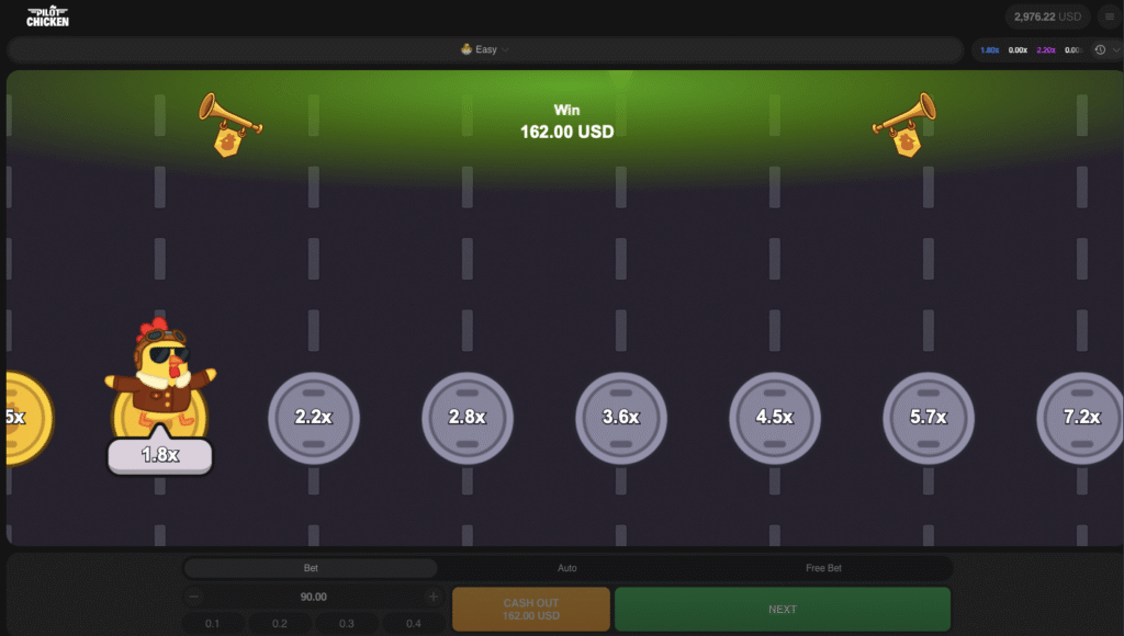 chicken pilot win