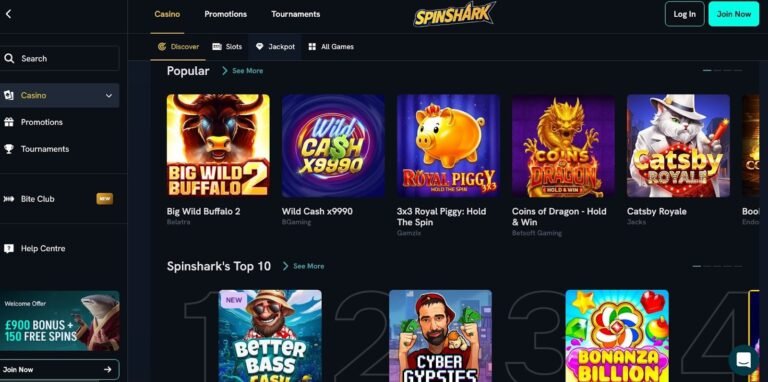 Spinshark Casino Erfahrungen – Unser Test und Spielerbewertungen