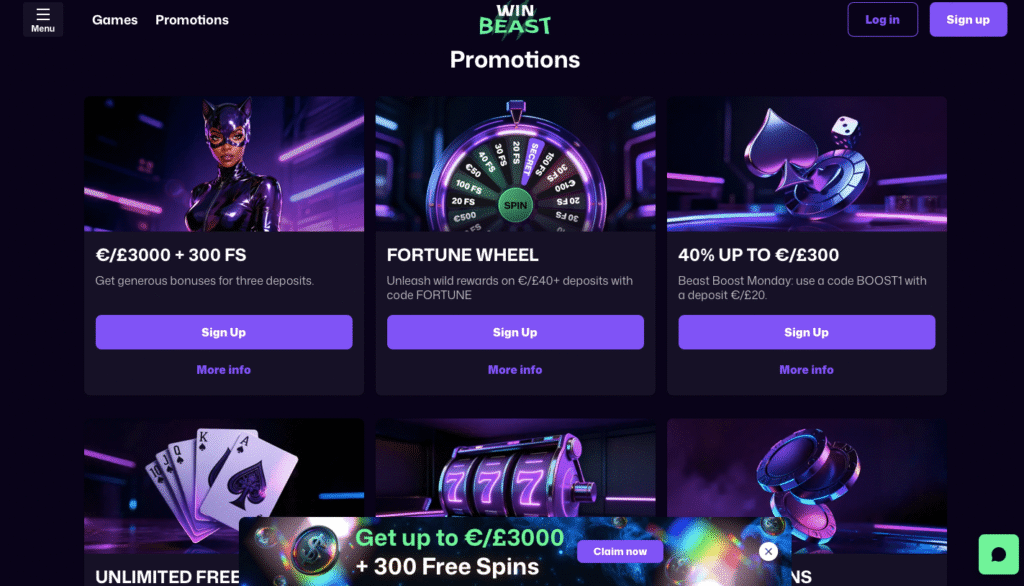 winbeast boni casino